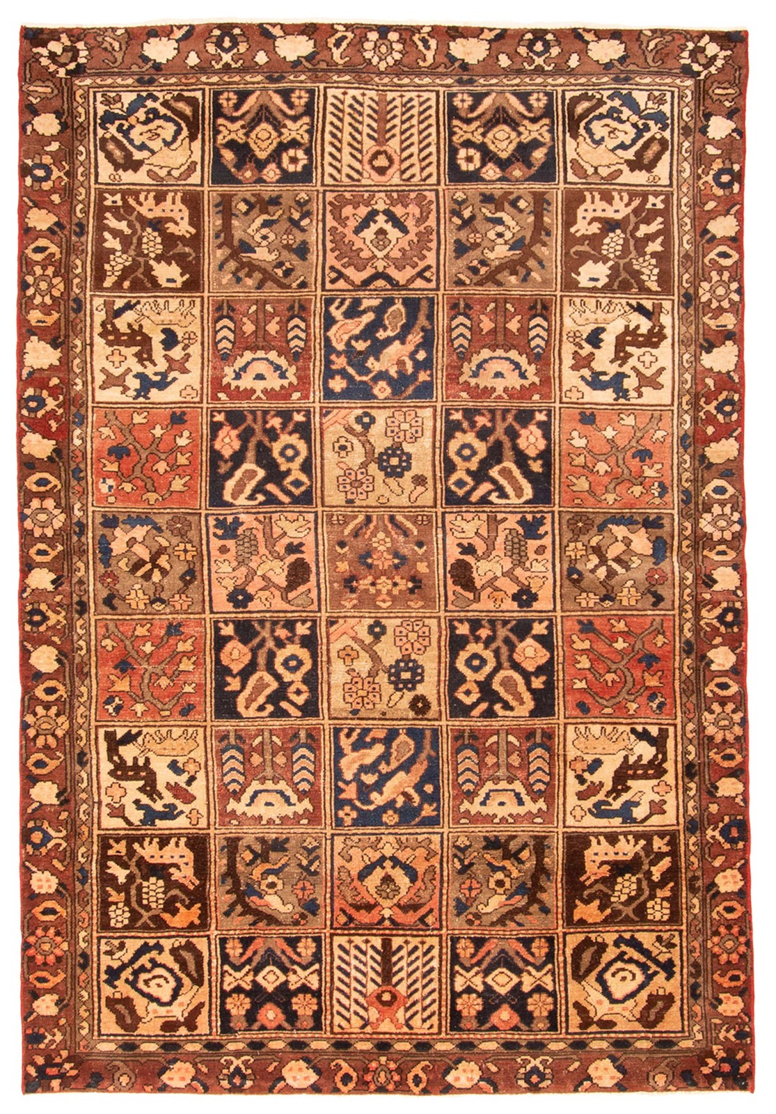 Traditional Vintage Hand-Knotted Area Rug 5’1″ x 7’7″ Oriental Wool Carpet