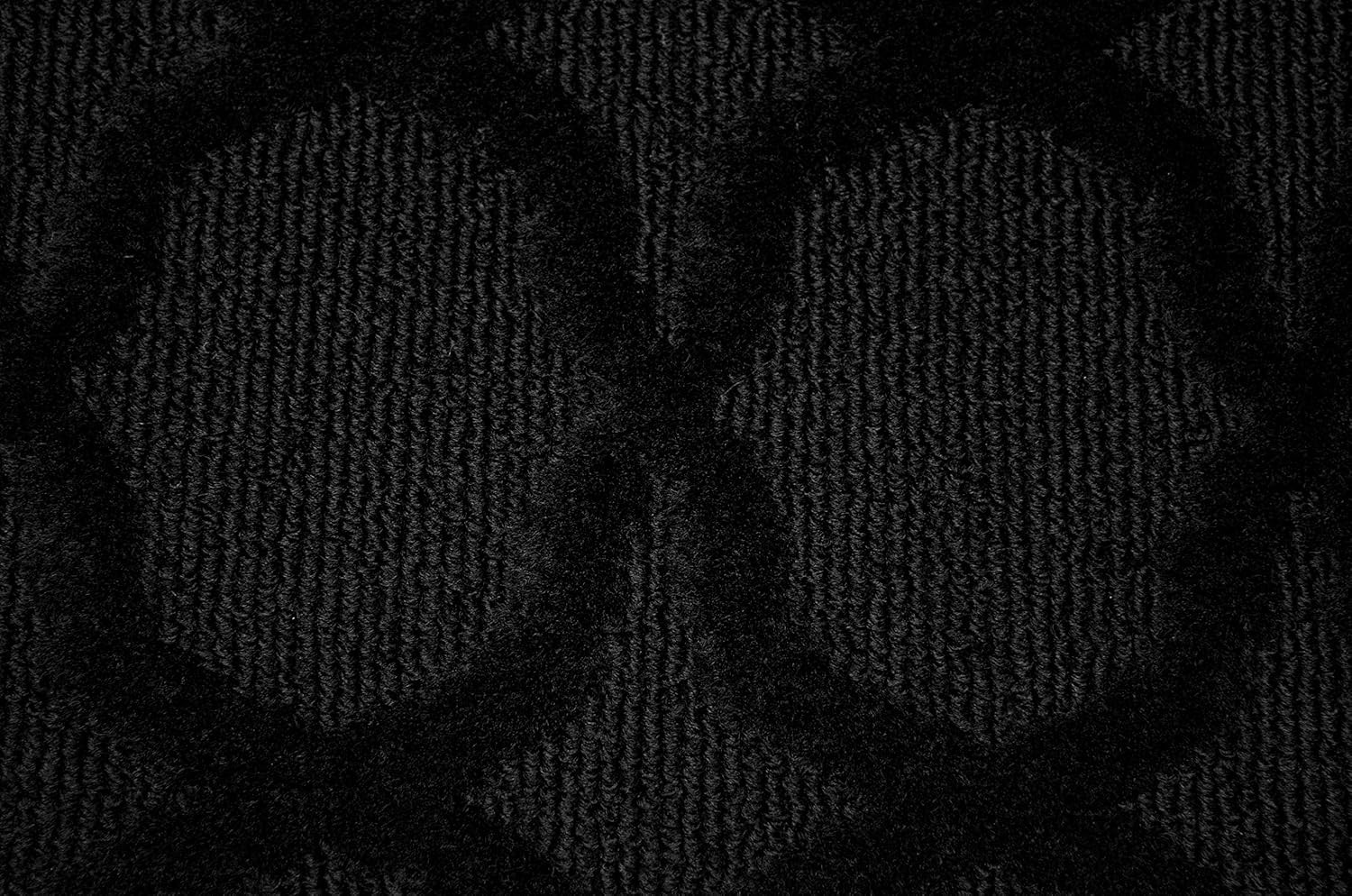 Sparta Non Slip Polypropylene 3 Ft. X 5 Ft. Black Area Rug- Ideal for Living Roo