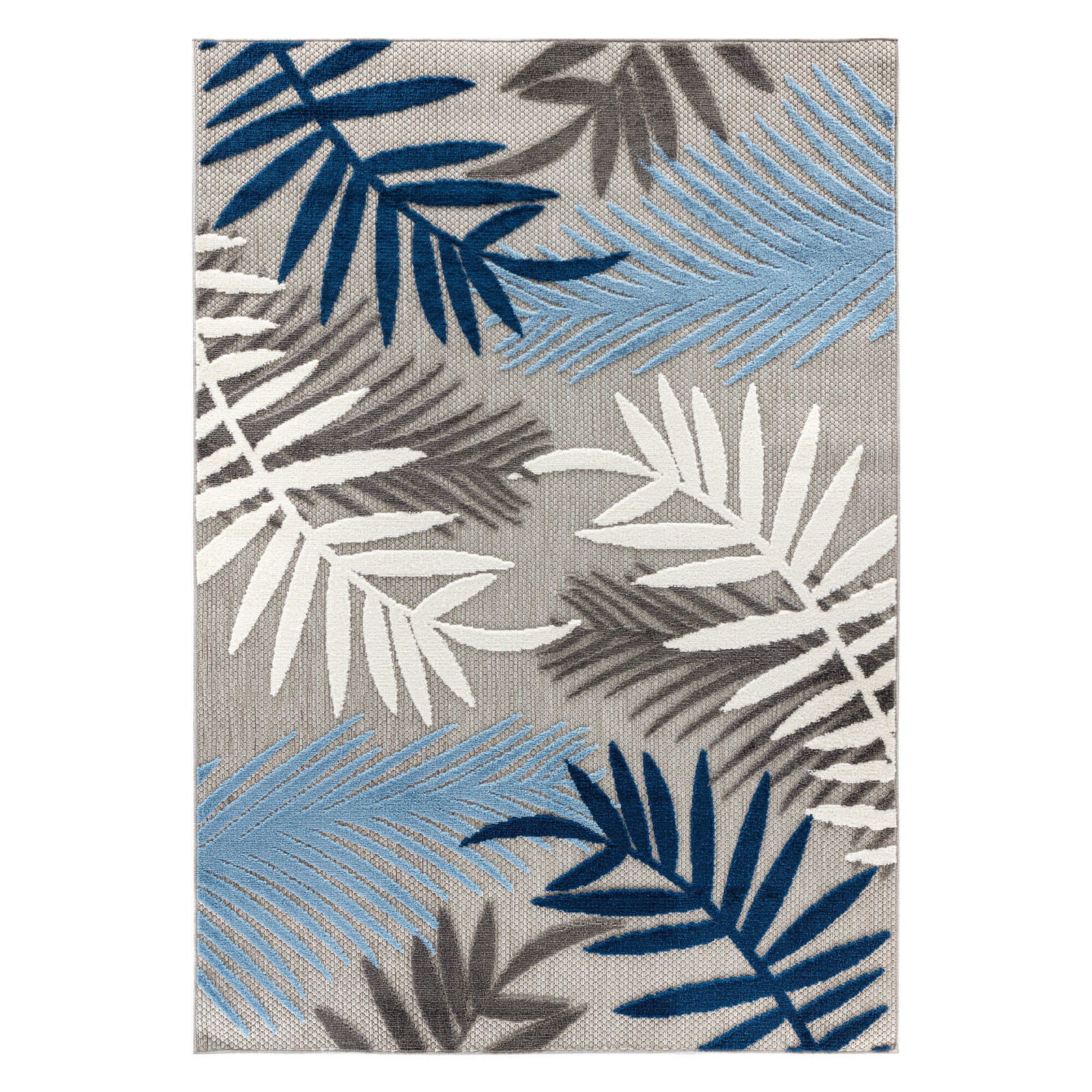 Rugshop Outdoor Rugs Evora Palm Frond Indoor/Outdoor Area Rugs 8×10 Turkish Rugs
