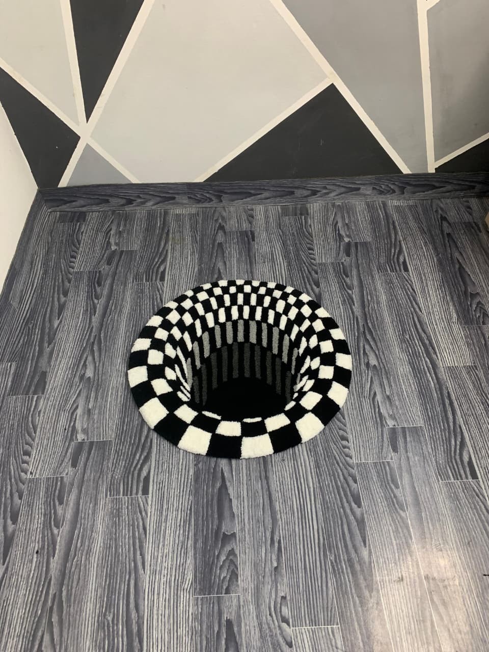 Hand Tufted Optical Illusion Rug, Handmade 3D Custom Area Rug, Home Decor