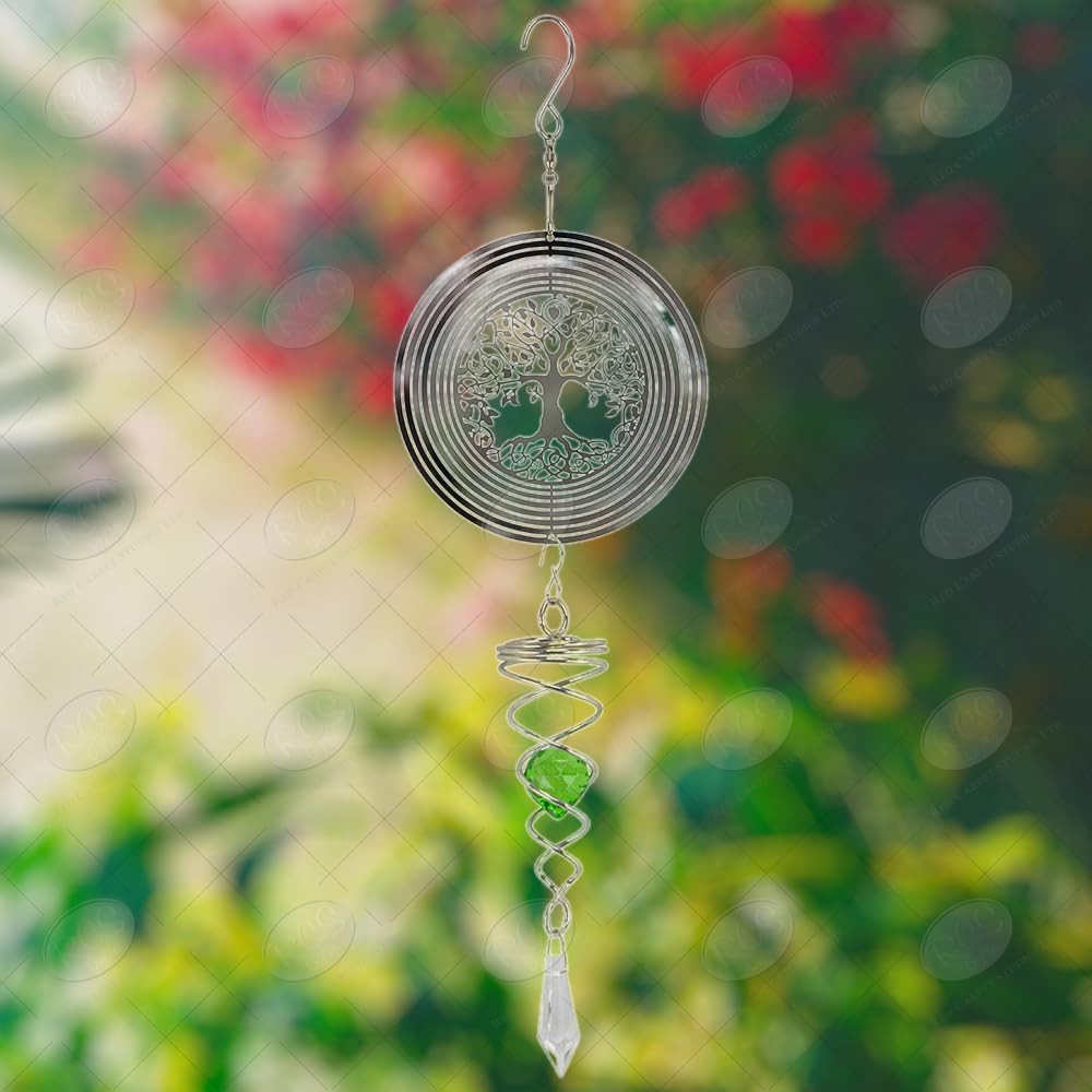 Red Carpet Studios Garden Suncatcher Spinner, 13-Inch, Tree of Life