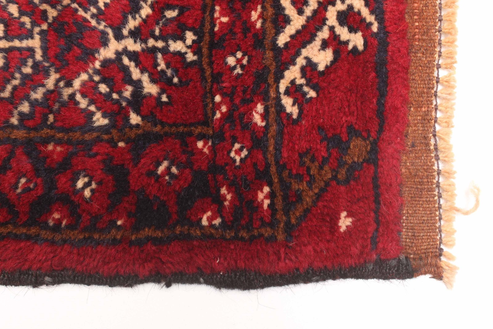 Vintage Hand-Knotted Area Rug 3’8″ x 6’7″ Traditional Wool Carpet