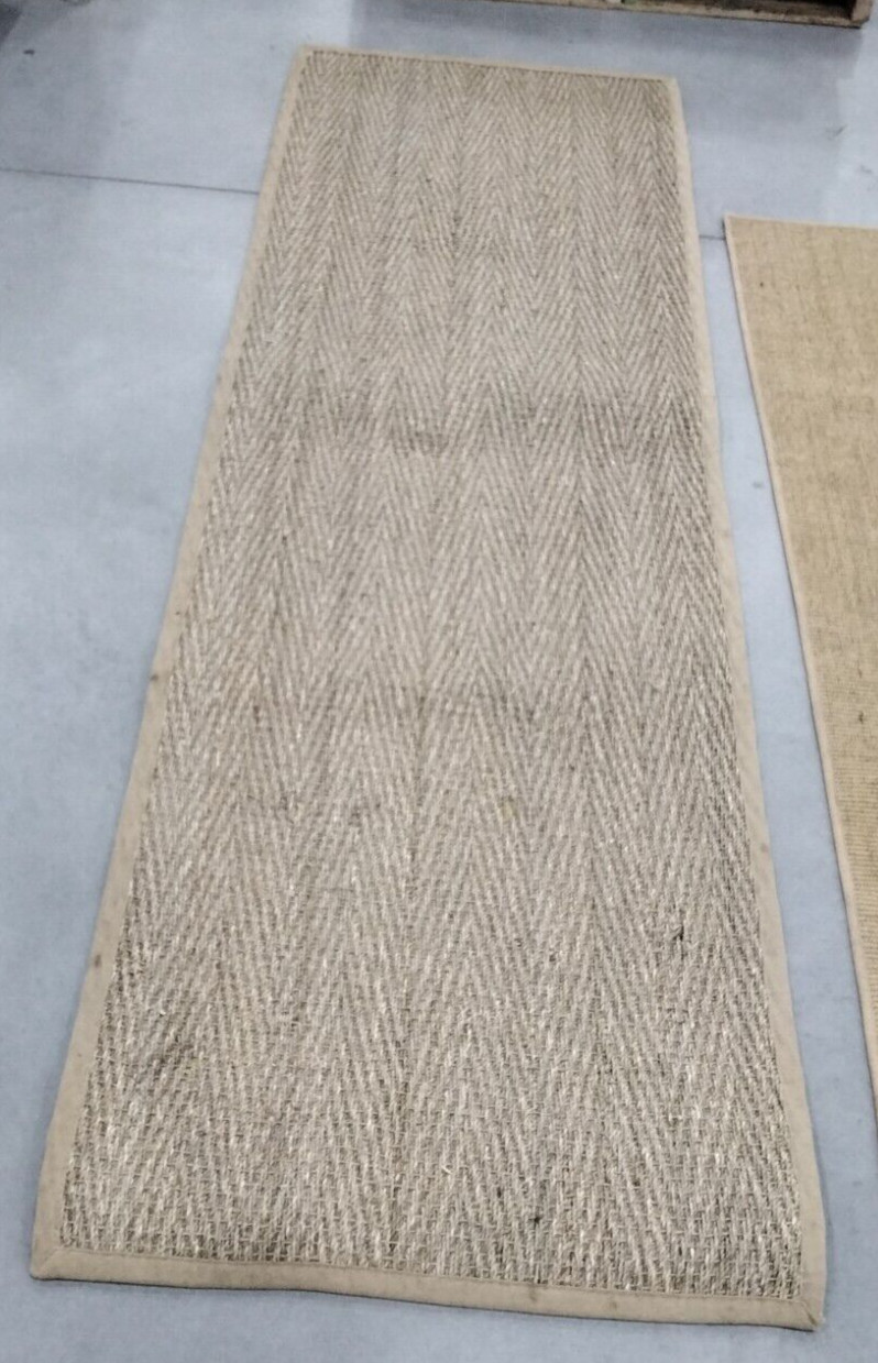 NATURAL / BEIGE 2′-6″ X 8′ Loose Threads Rug, Reduced Price 1172732880 NF115A-28