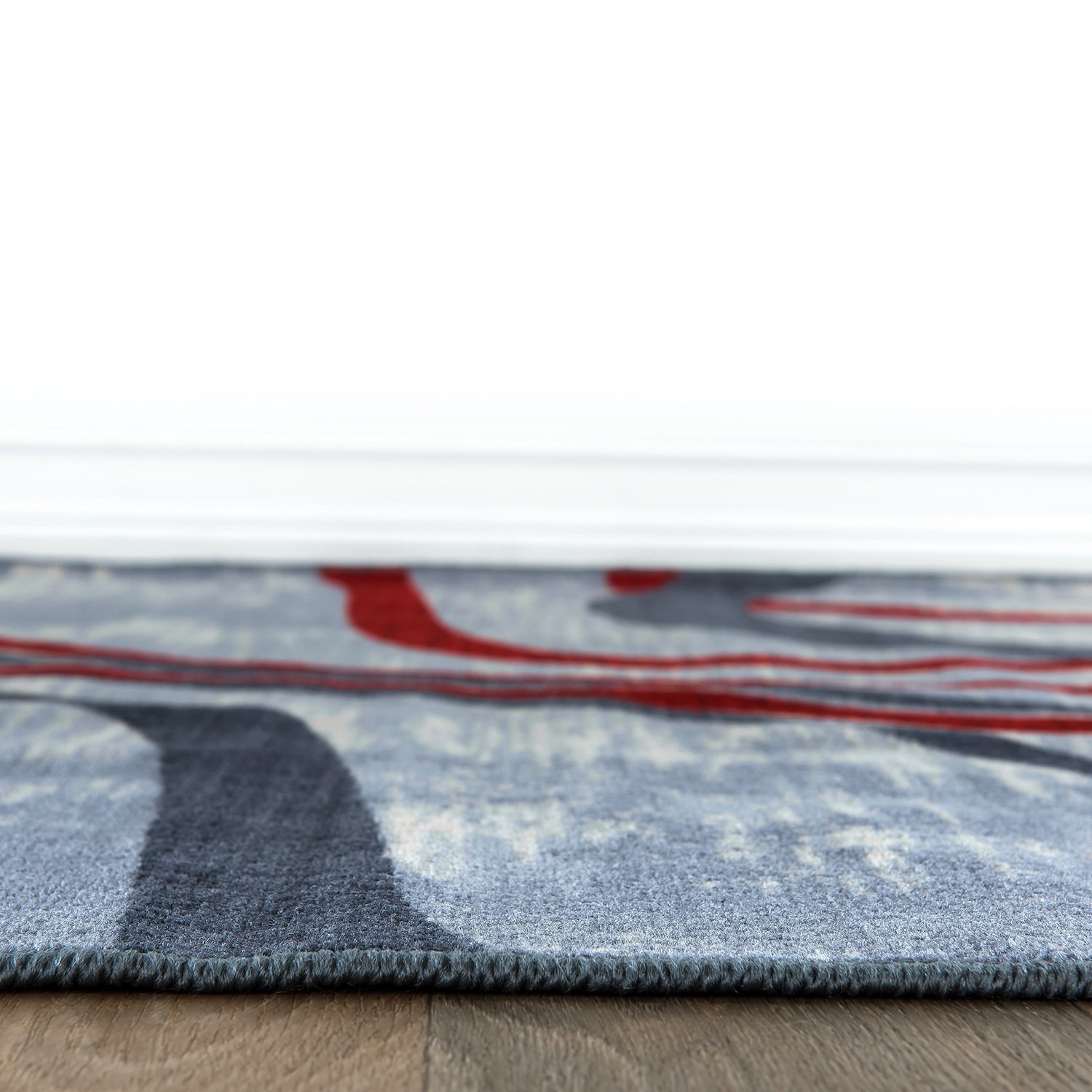 Rugshop Area Rug Distressed Abstract Lines Non Slip Rug Rugs for Dining Room 5×7