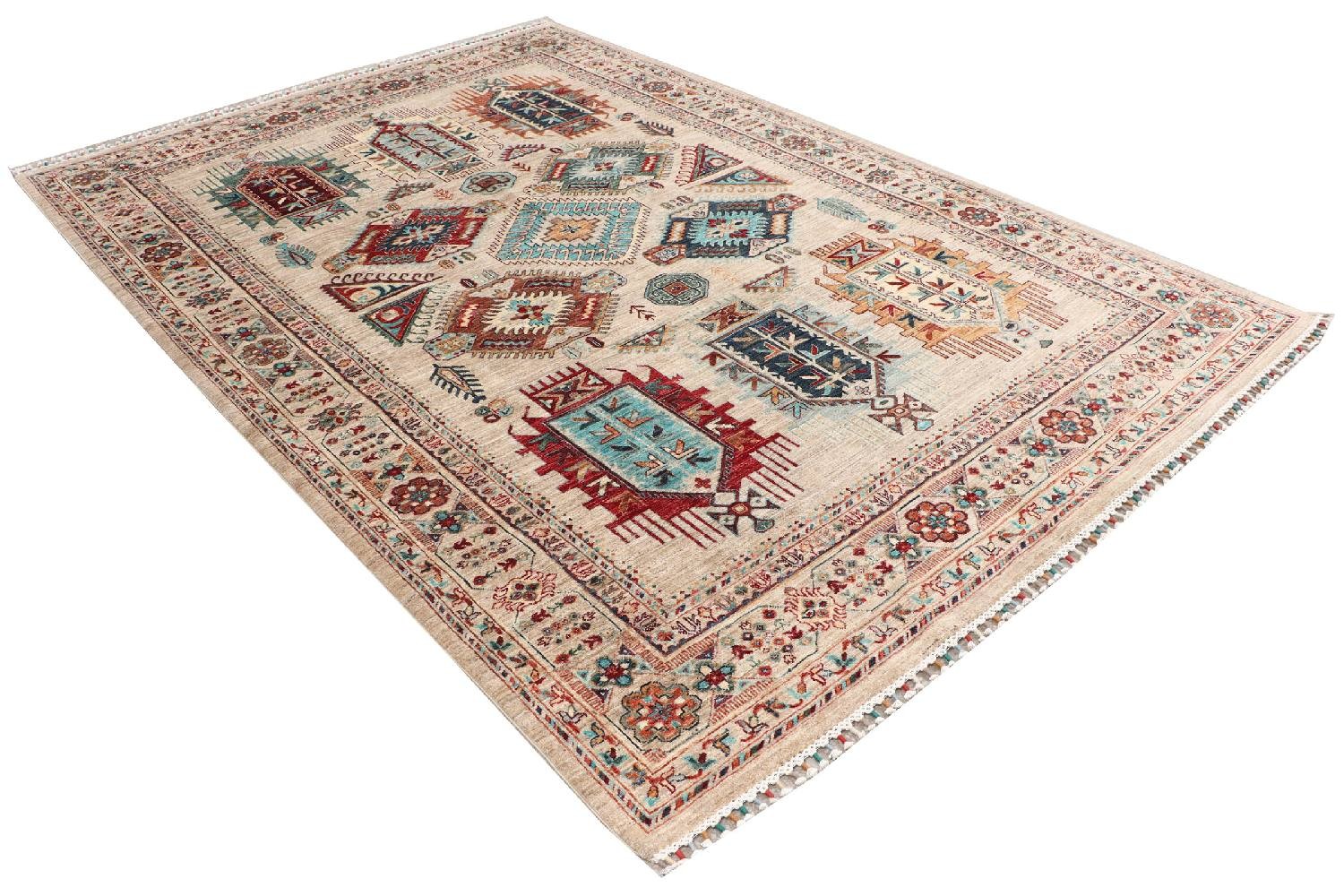 Afghan Ziegler Khorjin Ariana Carpet 200×300 Hand-knotted Beige Border