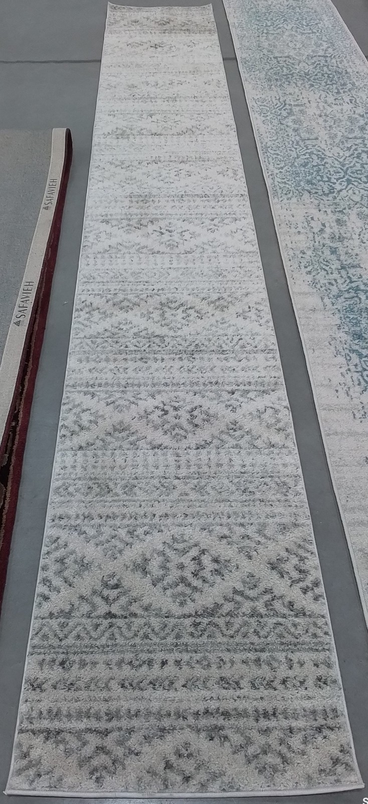 IVORY / GREY 2′-0″ x 13′-0″ Flaw in Rug, Reduced Price 1172792003 TUL272A-213
