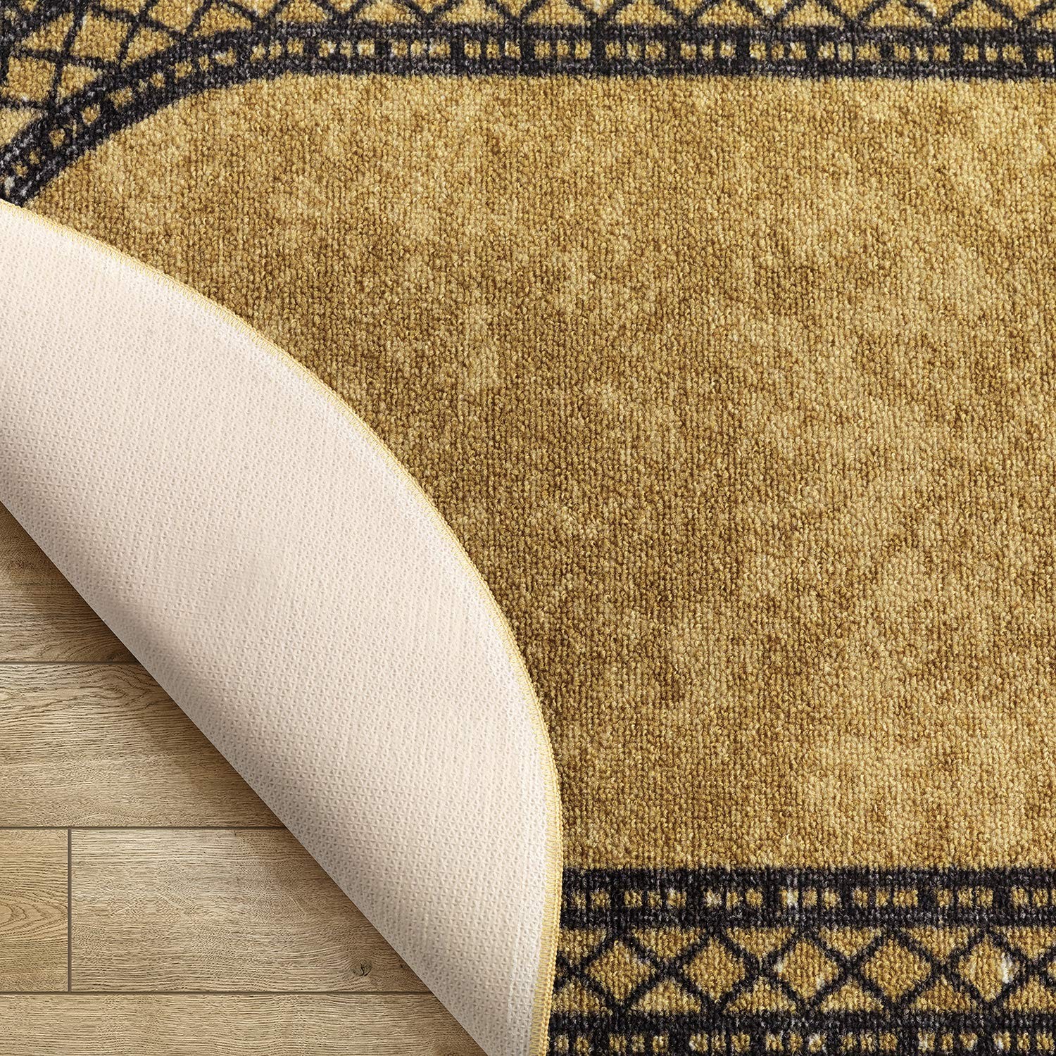 Antep Rugs Alfombras Modern Bordered 2×5 Non-Skid (Non-Slip) Low Profile Pile