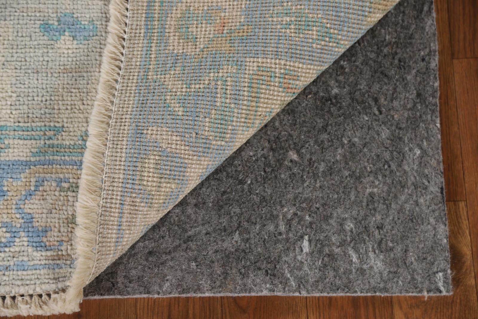 Light Gray/ Blue Turkish Oushak Oriental Small Rug 2’x3′ Handmade Foyer Carpet
