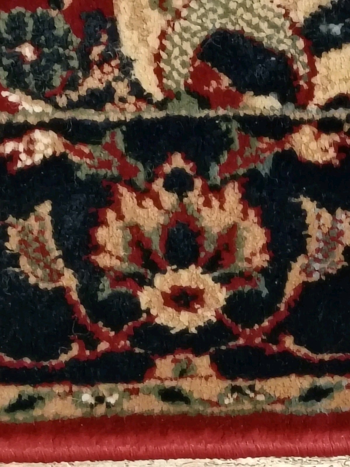 Harat Red 24 Side Woven Rug Hand Knotted Cotton Fringe Belgium 40″ 65″