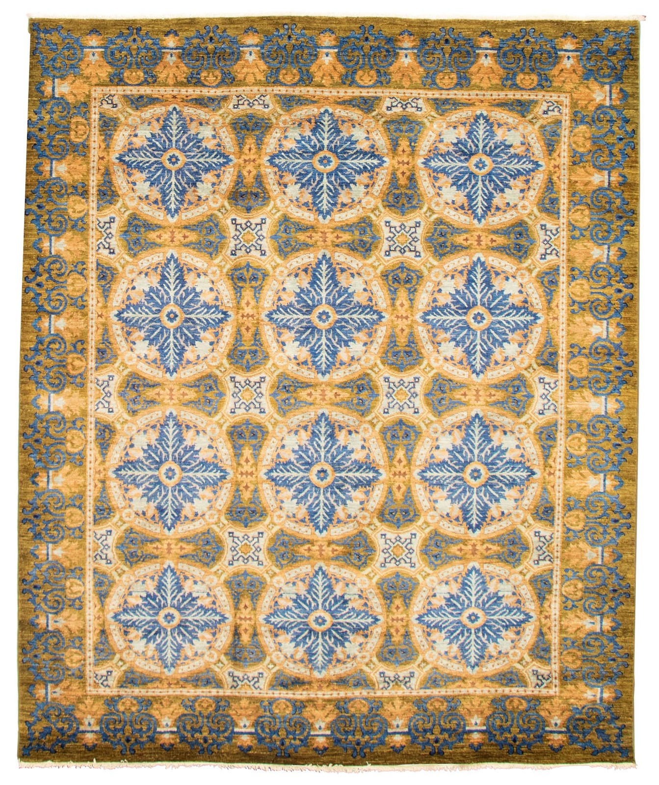Traditional Hand-knotted Carpet 8’2″ x 10’0″ Wool Oriental Area Rug
