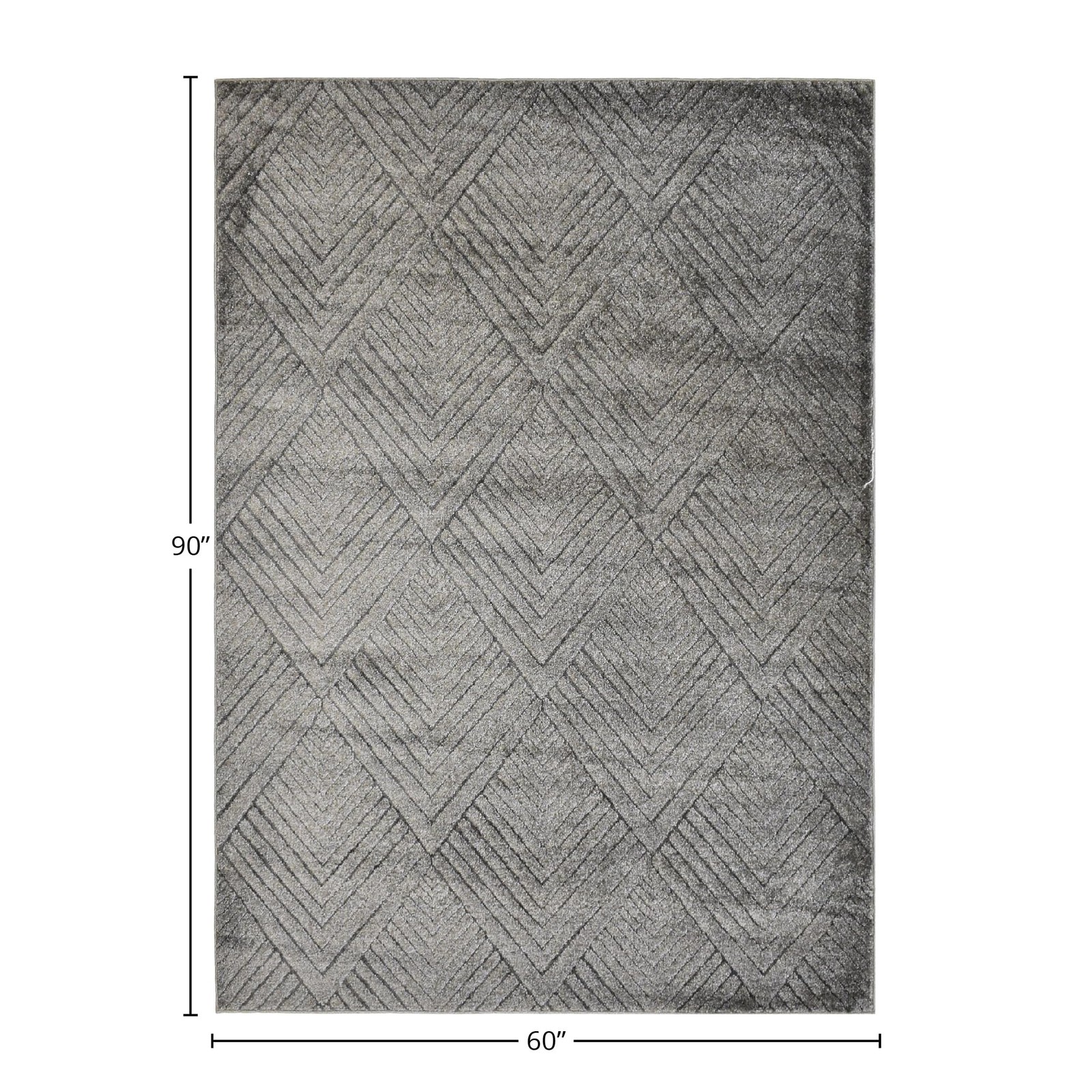 Rugs America Chanai Cn30D Contemporary Geometric Carbon Copy Non-Shedding
