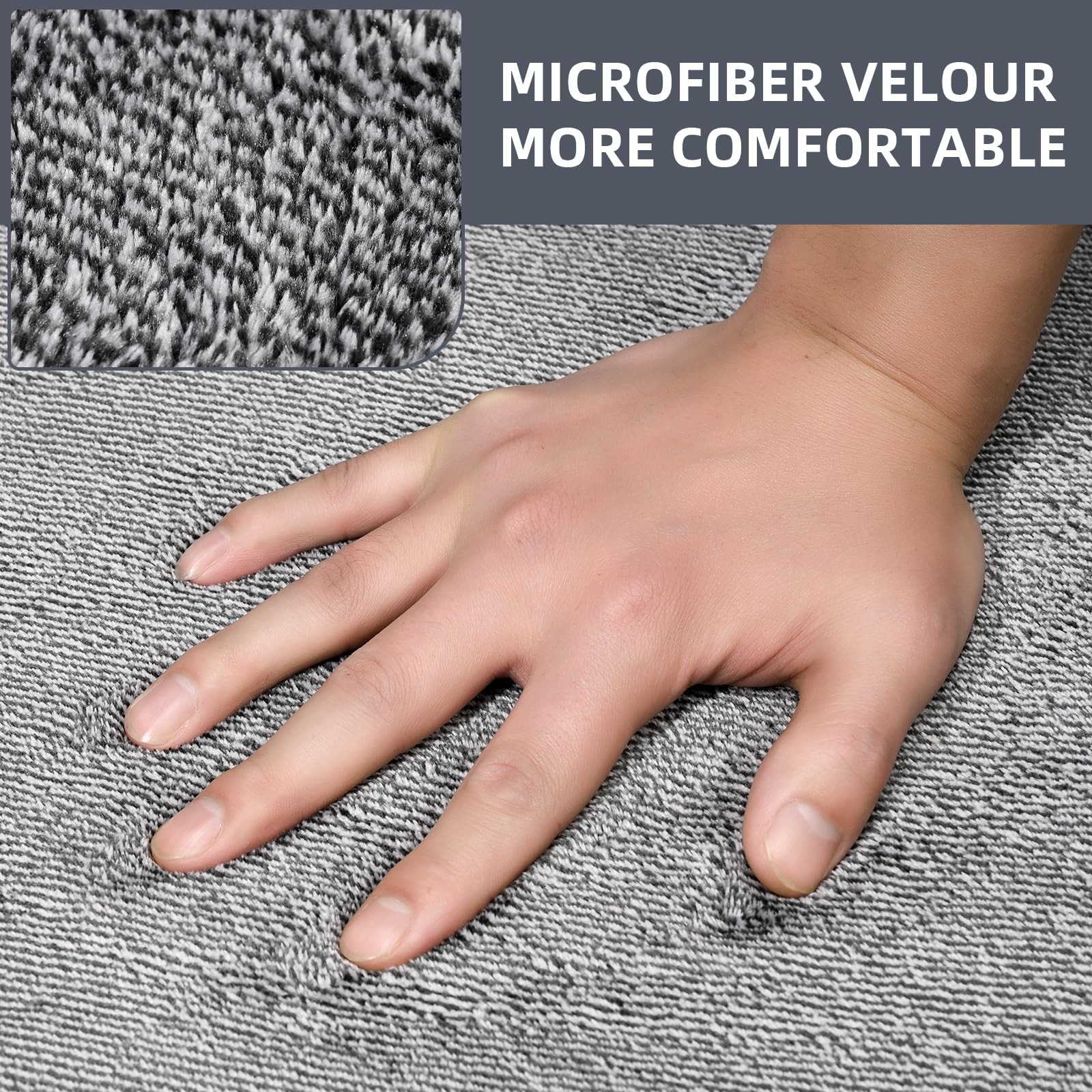 Non Slip Area Rugs for Living Room, 4×6 Washable Fluffy Soft Memory Foam Rug,