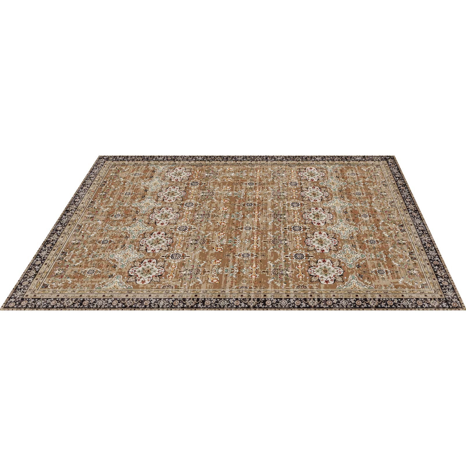 Uimoso 7.5×9.5ft Area Rug Floor Mat Carpet Washable Vintage Throw Rugs Anti Skid