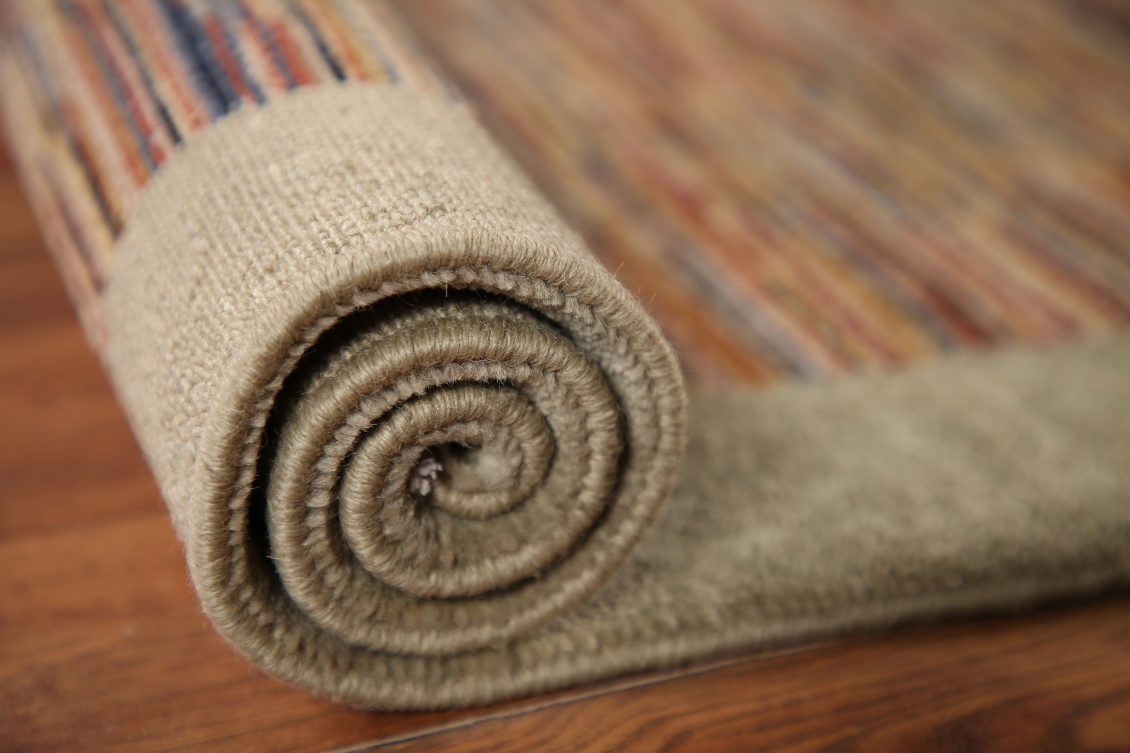 Striped Modern Gabbeh Oriental Area Rug Hand-Knotted Wool Home Decor Carpet 3×4