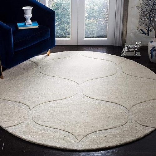 Round Rug, 8 ft Round Rug, Hand Tufted, 9×9, 10×10 Wool Round Carpet, Circle Rug