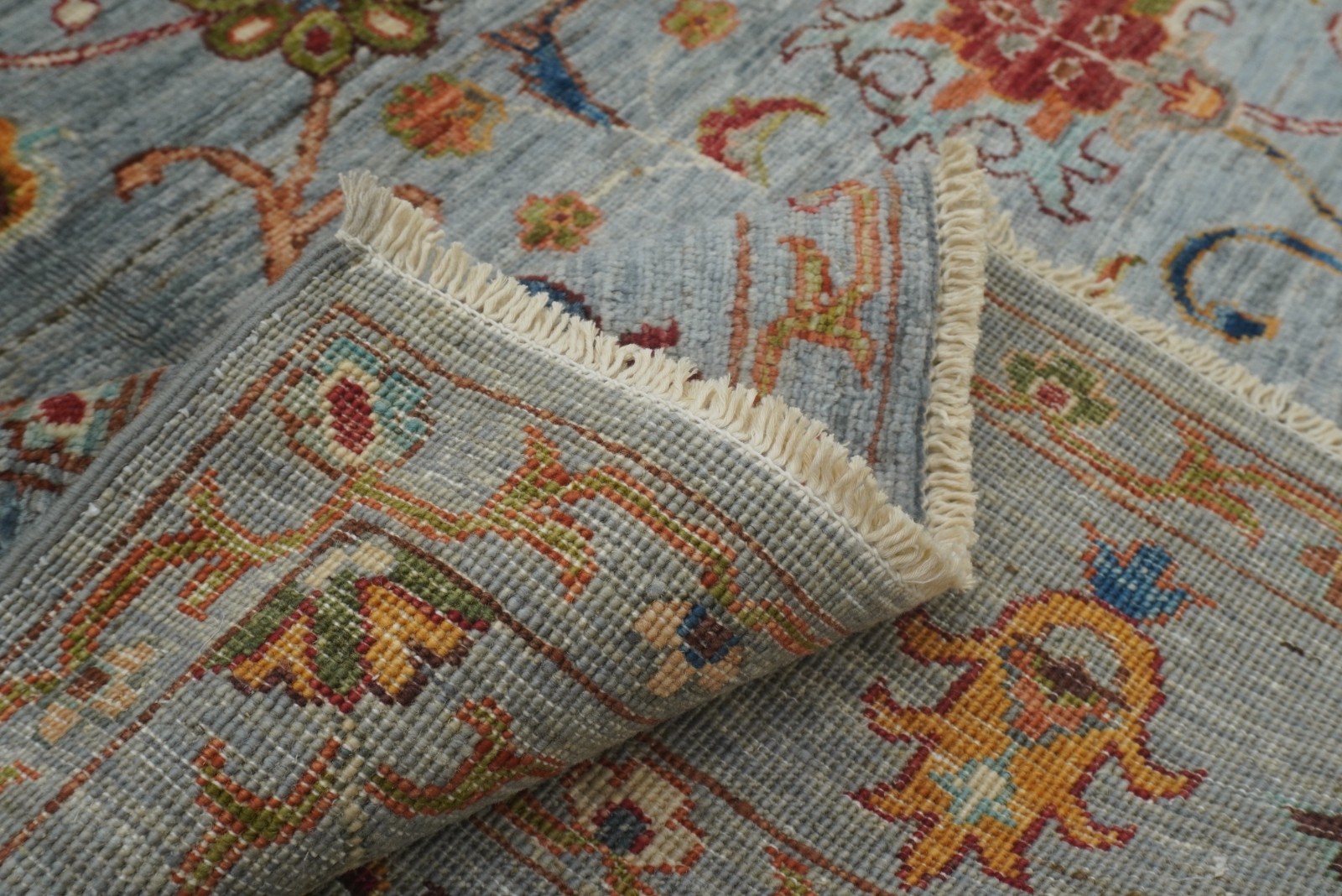 5×7 ft Gray Waziri Afghan Hand Knotted Wool Oriental Rug