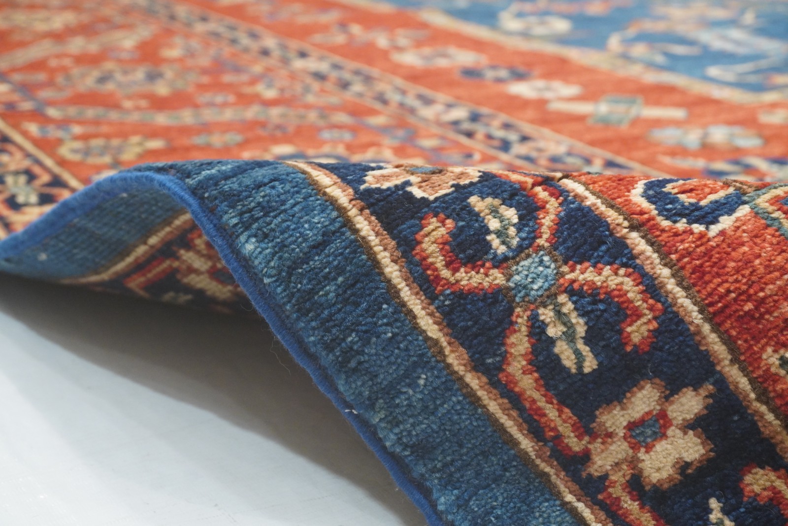 10×14 ft Red Serapi Afghan Hand Knotted Wool Oriental Rug