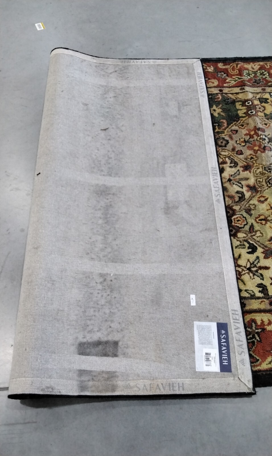 BEIGE / BURGUNDY 6′ X 9′ Back Stain Rug, Reduced Price 1172711192 HG911B-6