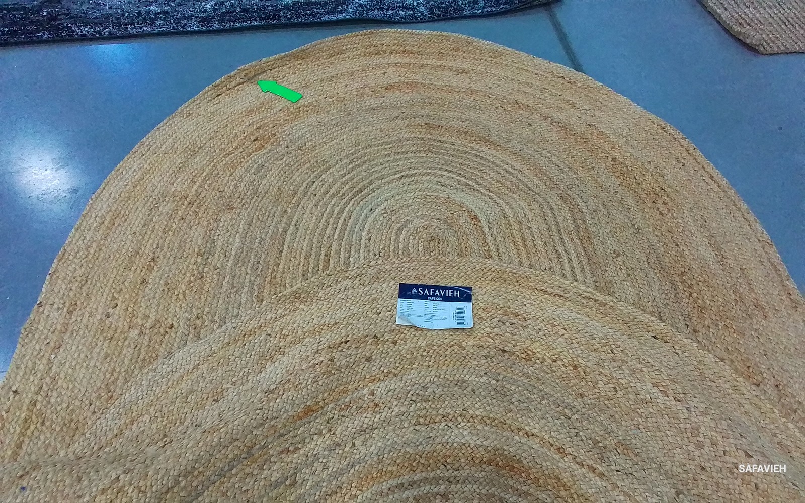 NATURAL 6′-0″ x 9′-0″ Broken Thread Rug, Reduced Price 1172804648 CAP252A-6OV