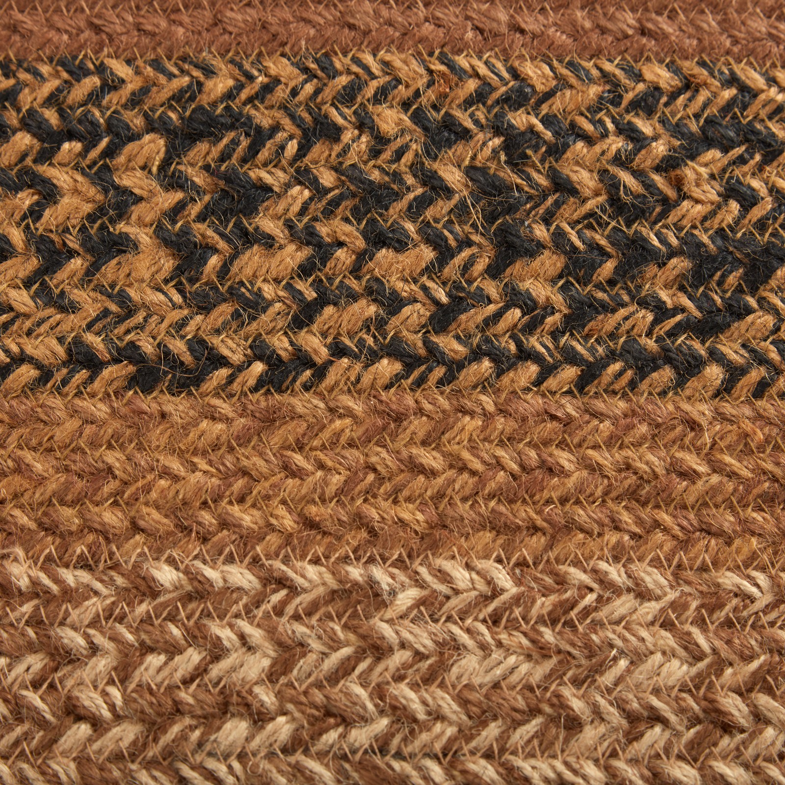 Accent Rug Kettle Grove Jute Primitive 36×60 Oval No Slip Pad Floor VHC Brands