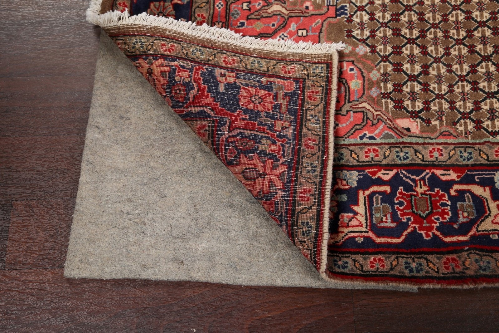 Brown Geometric Tribal Area Rug 5×10 Wool Hand-made Traditional Room Size Carpet