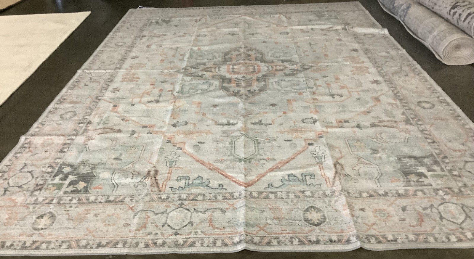 L GREY / L GREEN 9′-0″ x 12′-0″ Flaw in Rug, Reduced Price 1172676147 ARZ913F-9