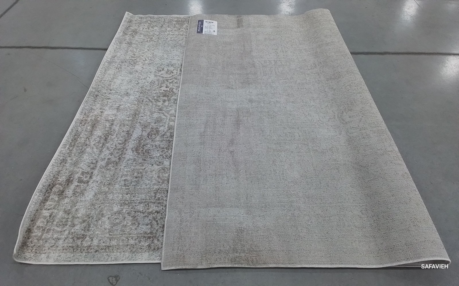 IVORY / TAUPE 6′-7″ x 9′-0″ Back Stain Rug, Reduced Price 1172797475 EVK256E-6