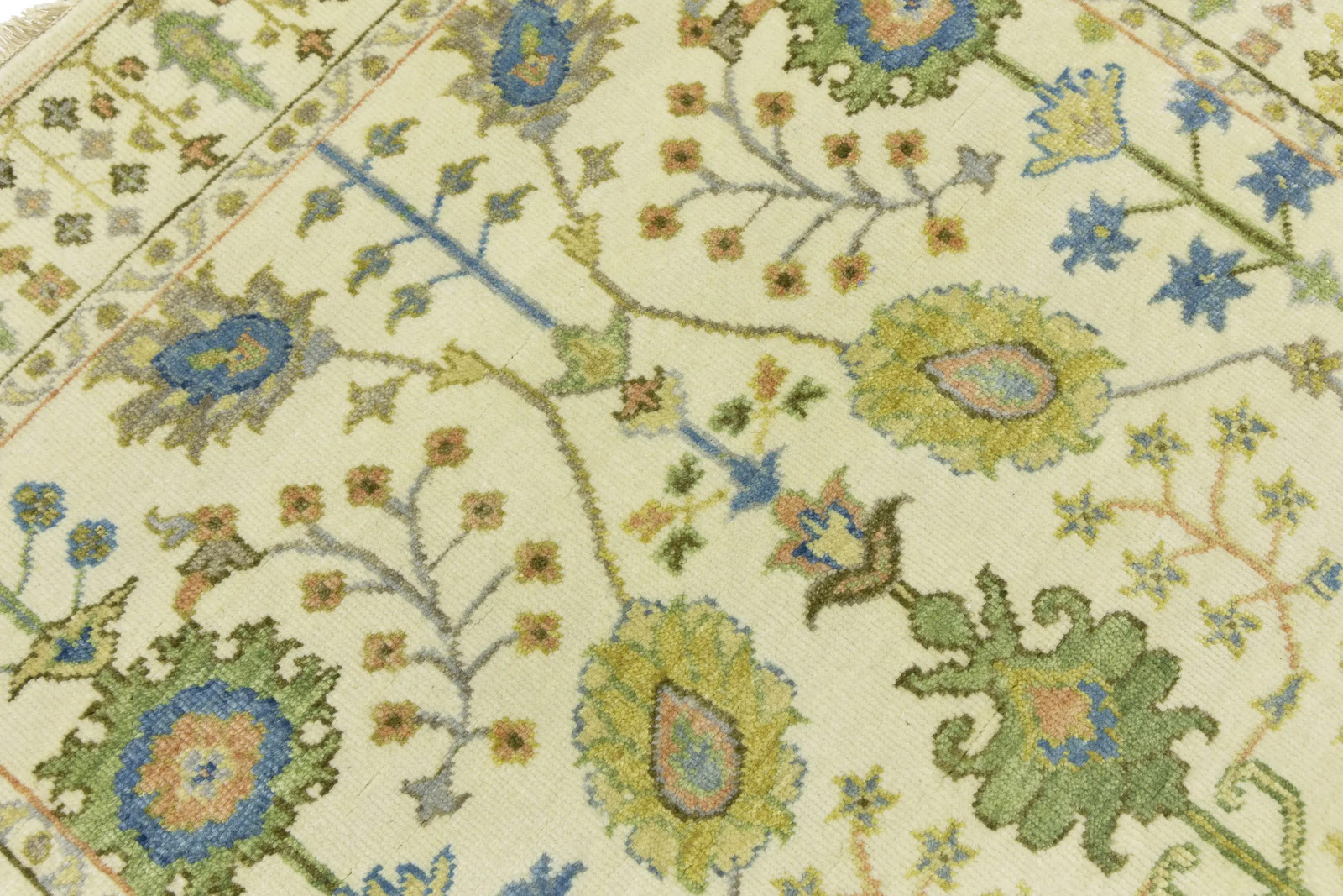 Tree of Life Wool Floral Oriental Rug Osh Chobi Entryway Bathroom Carpet 4X6 ft