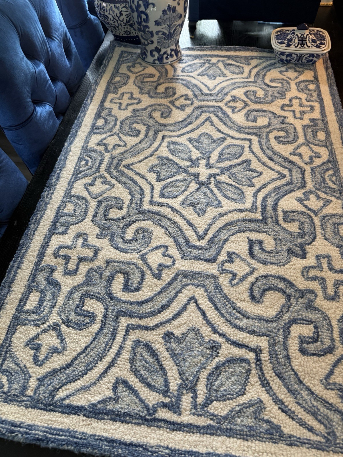 ralph lauren Hand Tufted Wool 2.6×4 Carpet New #lrl6944n