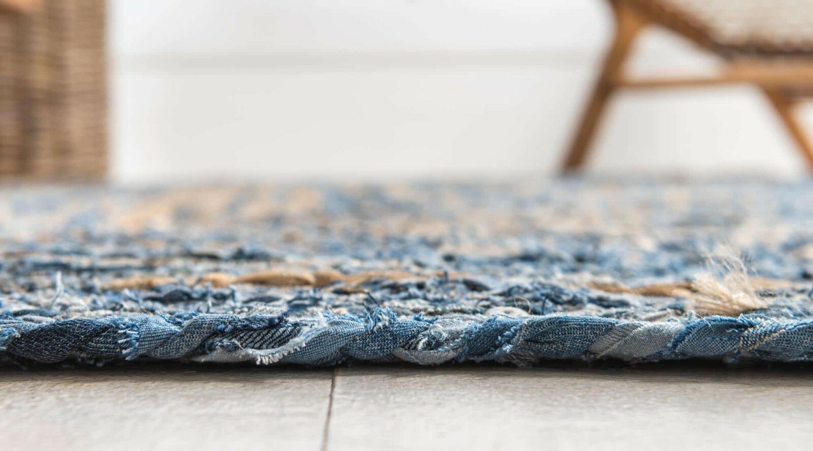 Rug 100% Natural Denim Jute Handmade Rug area carpet rustic look modern rugs