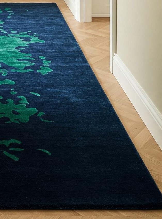 “Midnight Tides” RECTANGULAR SHAPE RUGS FOR LIVING AND BEDROOMS