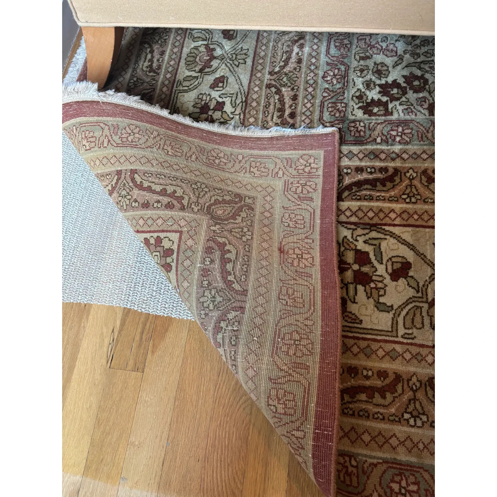 Vintage Traditional Area Rug 9’11″x13’6″ Hand-knotted Carpet from India
