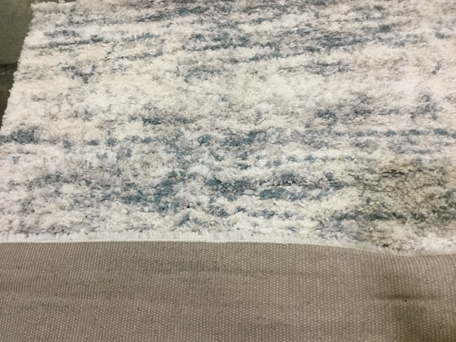 IVORY / TEAL 5′-3″ X 7′-6″ Flaw in Rug, Reduced Price 1172661199 FNT873A-5