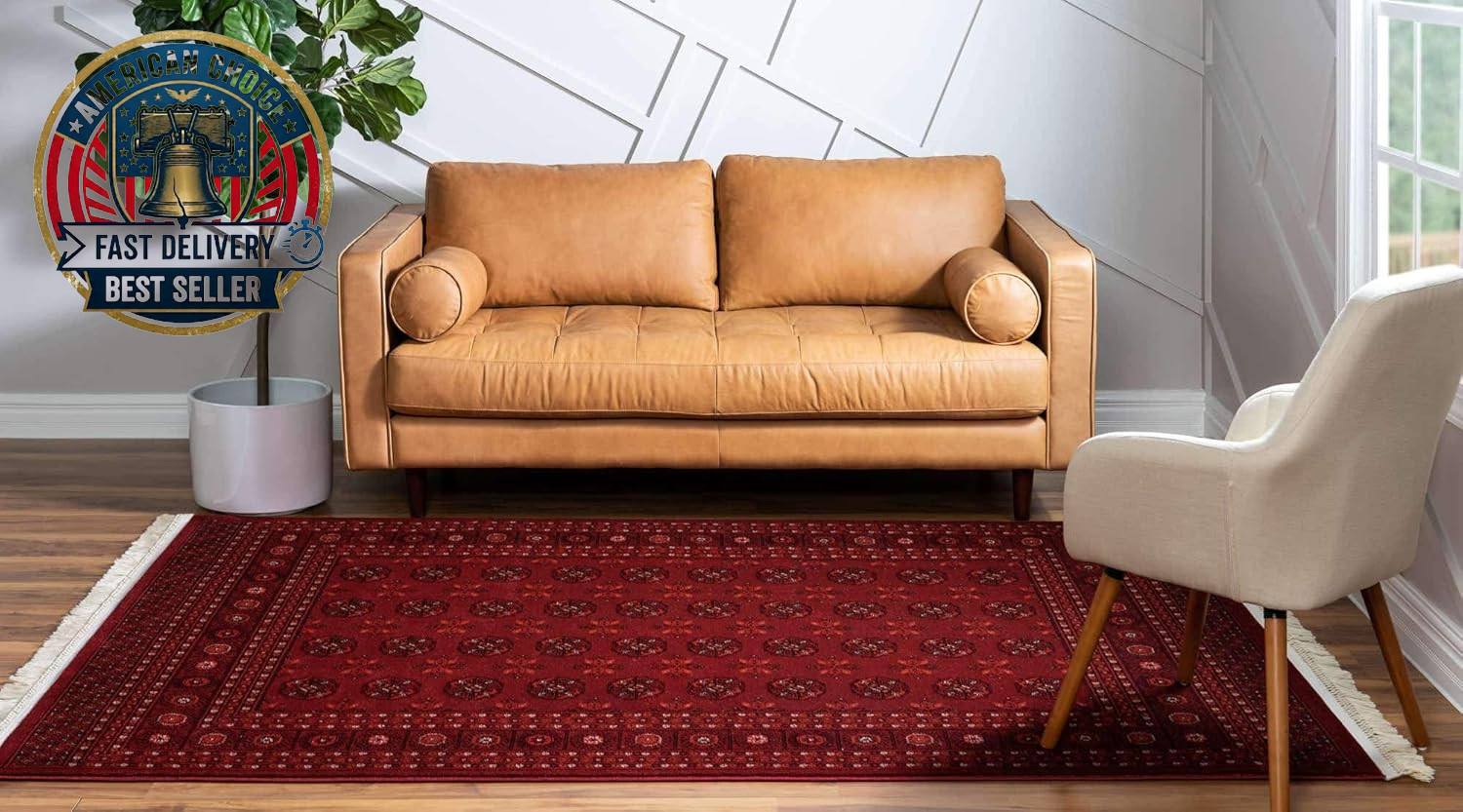 Tekke Collection Over-Dyed Saturated Traditional Torkaman Area Rug, 9 Ft X 12 Ft