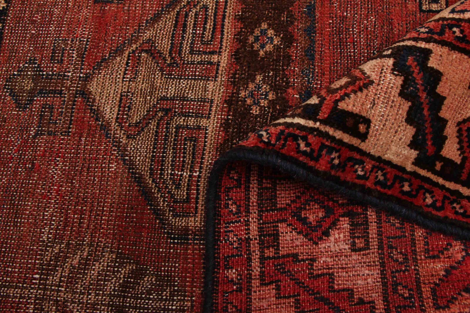 Vintage 5’7″ x 8’3″ Traditional Hand Knotted Vegetable Dye Wool Area Rug