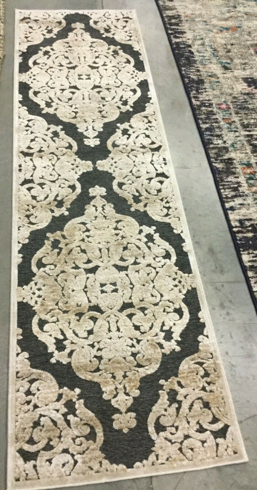 STONE / ANTHRACITE 2′ X 7′ Stained Rug, Reduced Price 1172637473 PARB348-3430-27