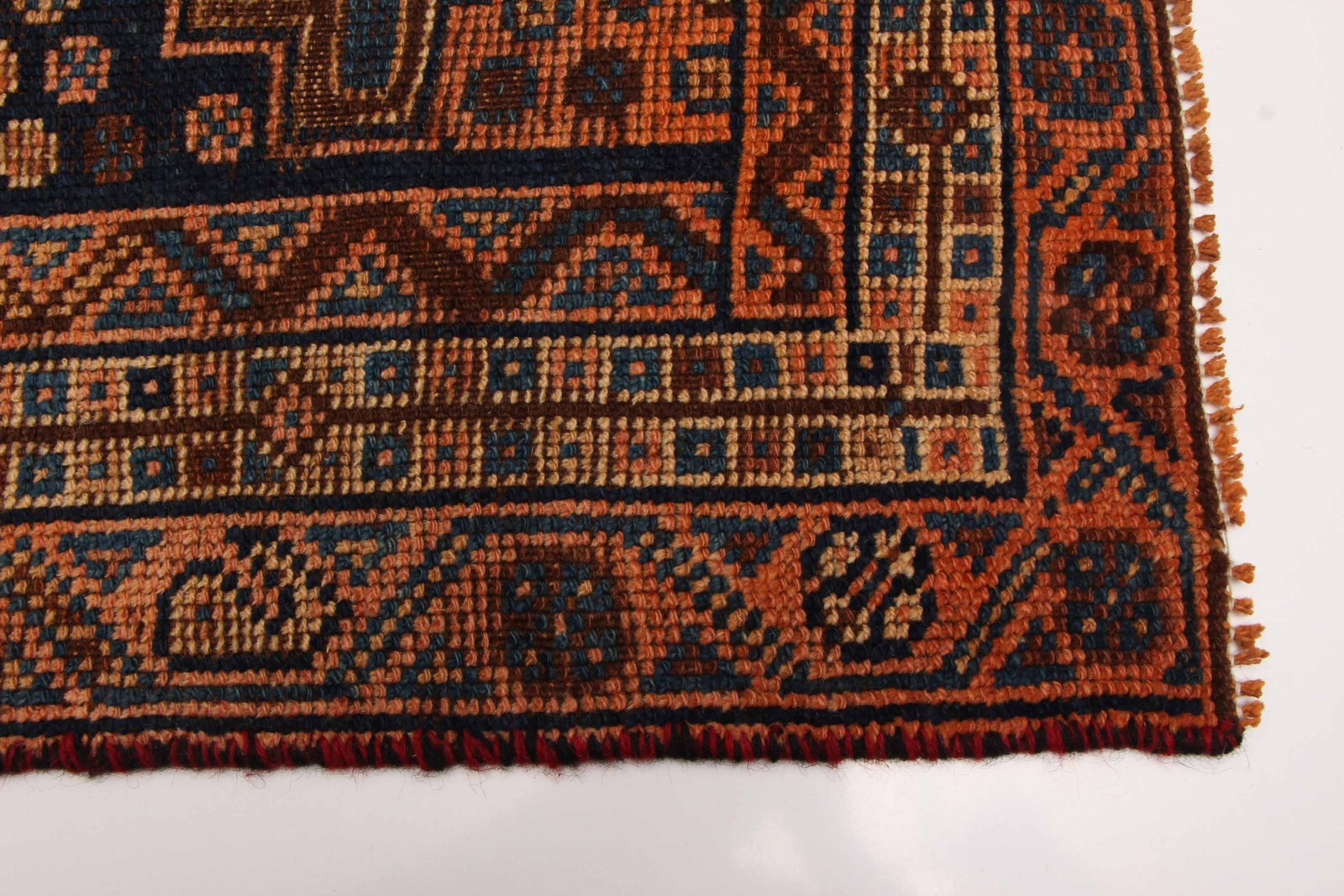 Vintage Traditional Hand-Knotted Area Rug 3’3″ x 7’4″ Oriental Wool Carpet