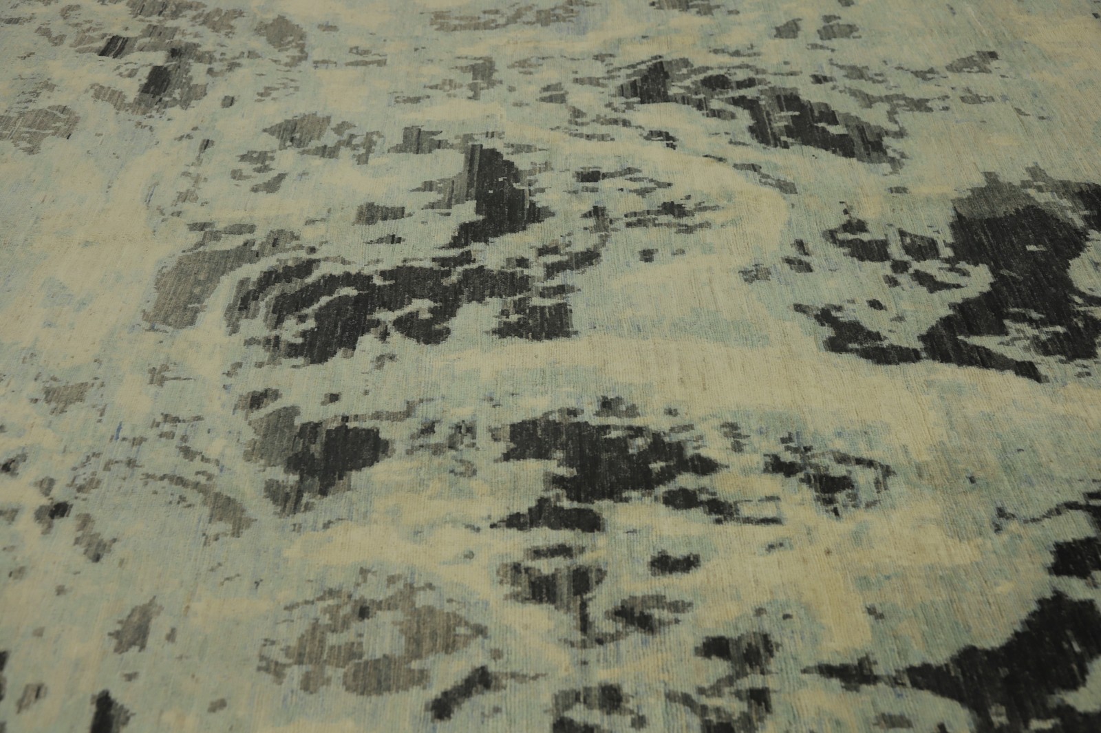 Contemporary Vegetable Dye Abstract Living Room Area Rug Handmade Carpet 8×9