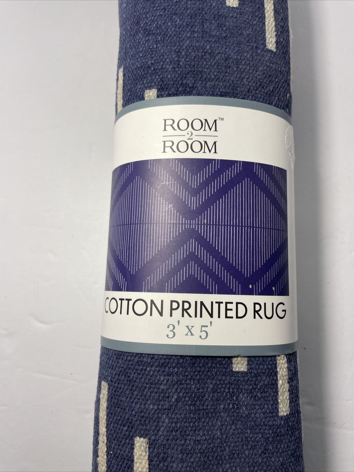 NEW Canvas Navy Rug 100% Cotton Size-60×36 inches BOHO style