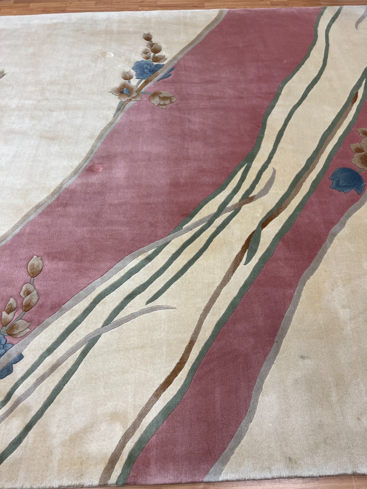 8′ x 10′ Chinese Art Deco Oriental Rug – Full Pile – Hand Made – 100% Wool