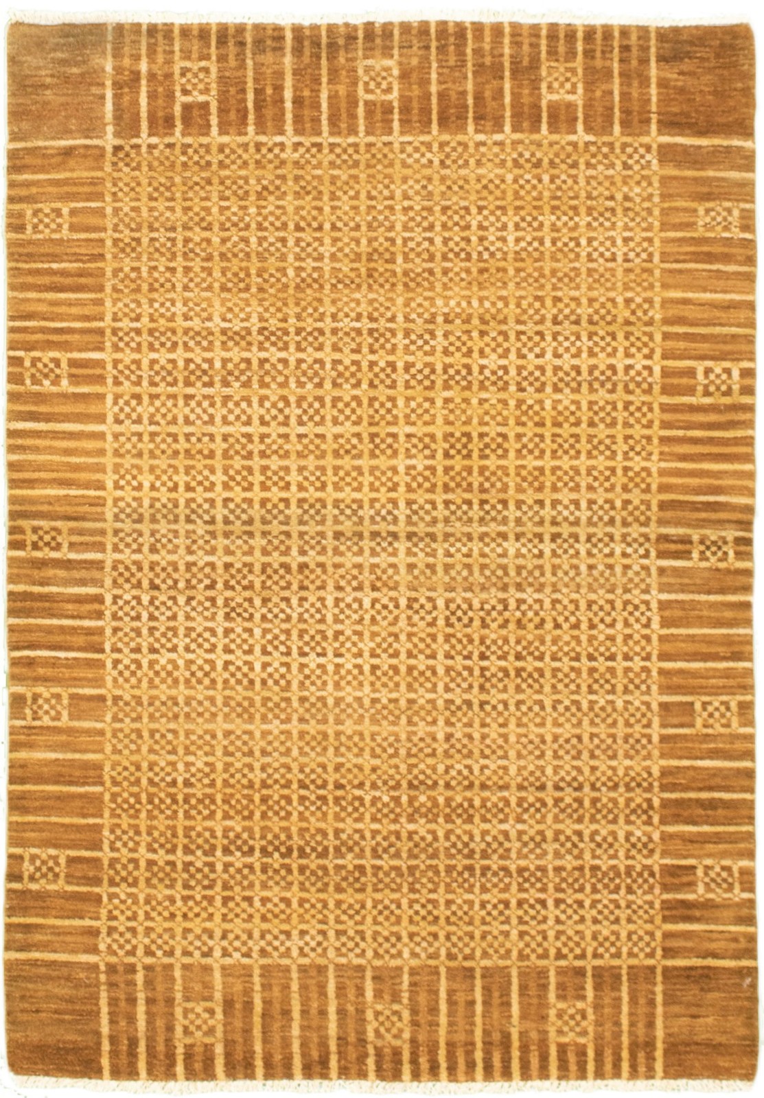4’1″ x 5’10” Hand Knotted Area Rug Traditional Oriental Wool Carpet