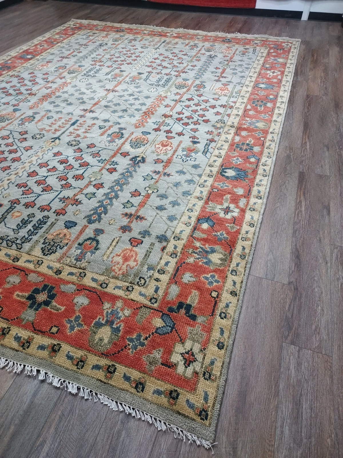 Turkish Bohemian Rug,Turkish Oushak Rug,Turkish Contemporary Oushak Rug,10×14 Ft
