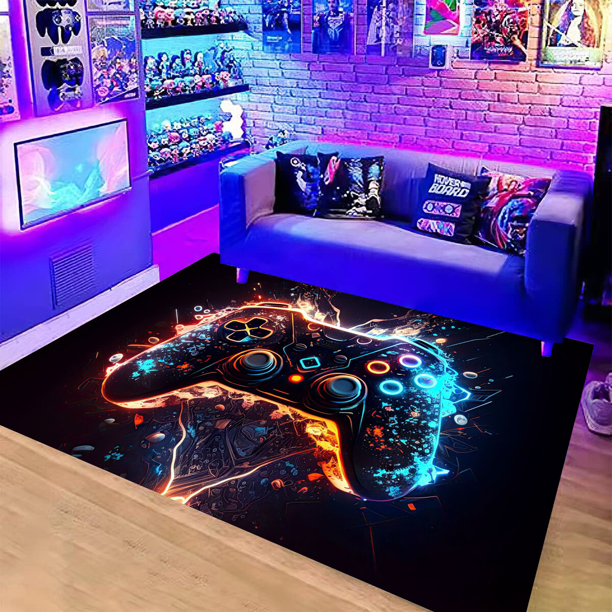 3D Gamer Carpet Decor Large Game Area Rugs Game Printed Living Room Mat
