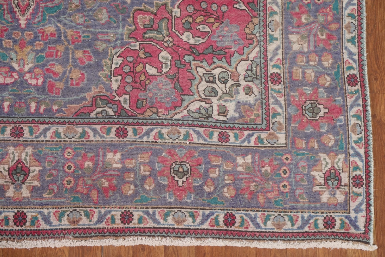 Vintage Traditional Floral Living Room Handmade Wool Rug 7×10