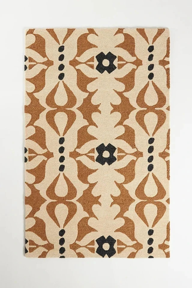 New Handmade Wool Hand-Tufted Rug Kemala Design Area Rug Luxury Carpet