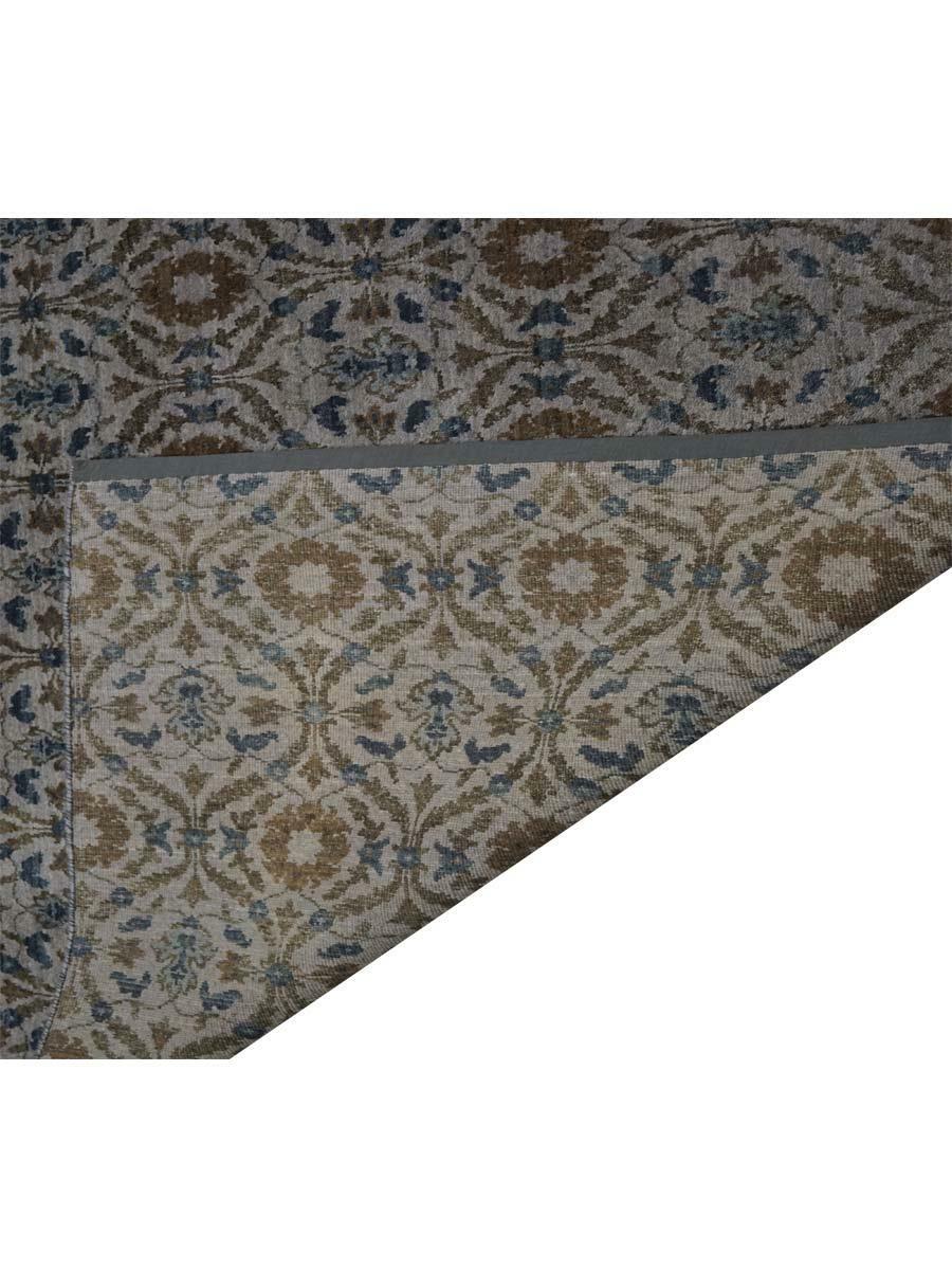 Hand Knotted Wool And Viscose Area Rug Oriental Isabel Multicolor BBPR013