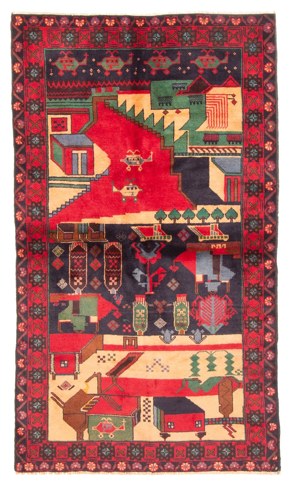 Traditional Vintage Hand-Knotted Area Rug 3’4″ x 5’10” Oriental Wool Carpet
