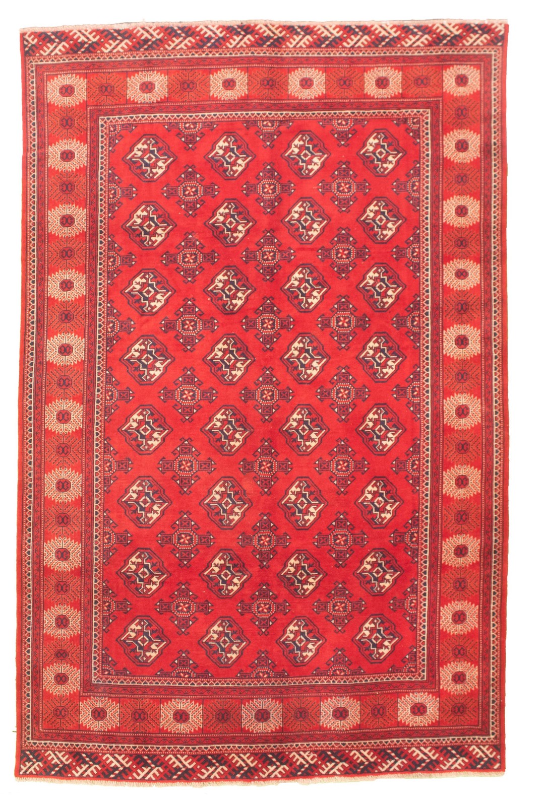Traditional Hand-knotted Wool Oriental Carpet 6’4″ x 6’11” Area Rug