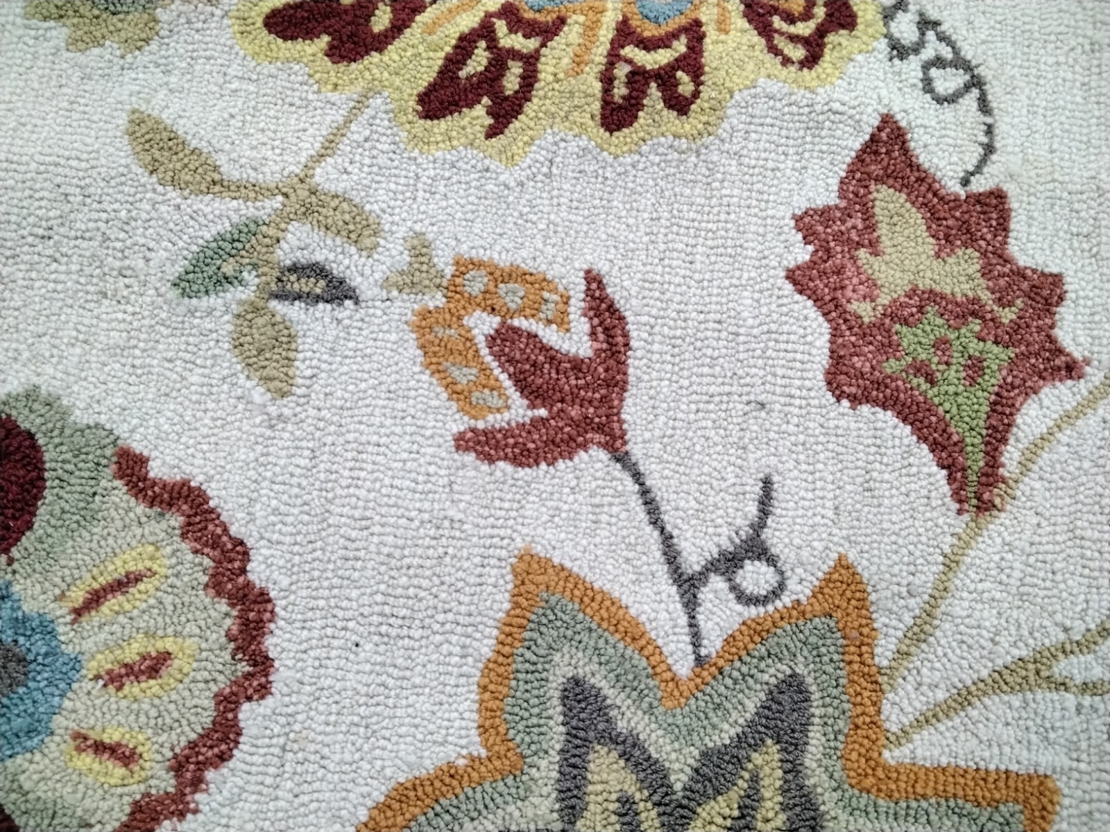 IVORY / YELLOW 3′-6″ X 5′-6″ Back Stain Rug, Reduced Price 1172742719 FRS413B-4