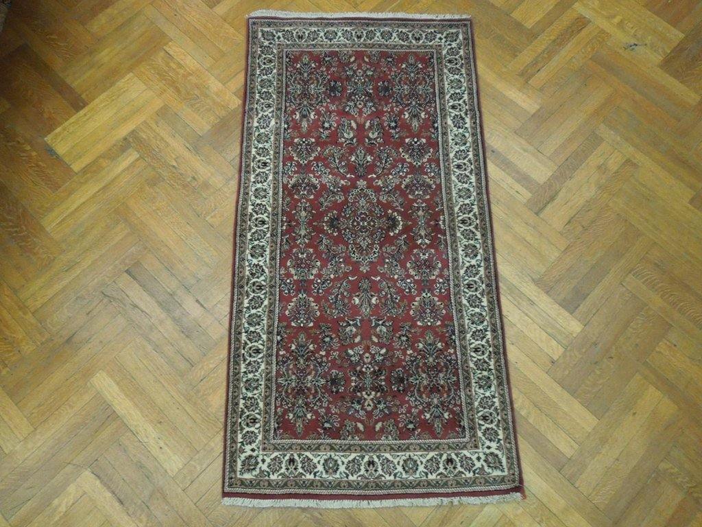 3×7′ Sarouuk Runner Handmade India # PIX-19810